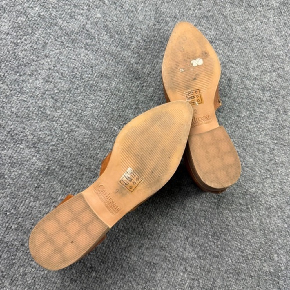 Catherine Malandrino Pointed Toe D'Orsay Flats Tan Size 9 - Picture 4 of 8